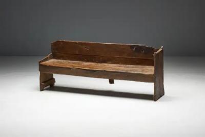 Primitive Wabi Sabi Bench France 19th Century