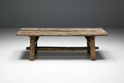 Primitive Wabi Sabi Side Table France 19th Century