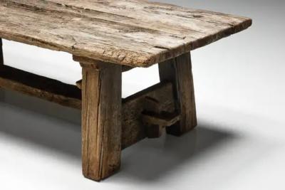 Primitive Wabi Sabi Side Table France 19th Century