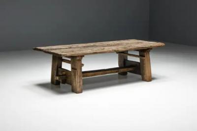 Primitive Wabi Sabi Side Table France 19th Century