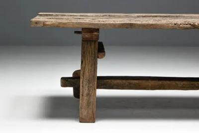 Primitive Wabi Sabi Side Table France 19th Century