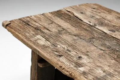 Primitive Wabi Sabi Side Table France 19th Century