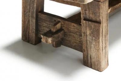 Primitive Wabi Sabi Side Table France 19th Century
