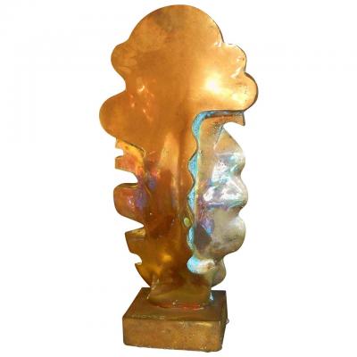 Prince Monyo Simon Milhailescu Nasturel Mythological Head by Prince Monyo Expressionist Bronze Sculpture