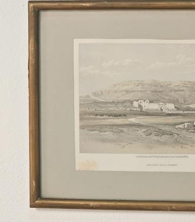 Print after Roberts Medinet Abou Thebes 1856