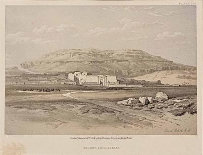 Print after Roberts Medinet Abou Thebes 1856