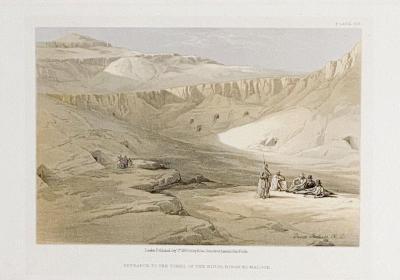 Print by Roberts Valley of the Kings 19th century