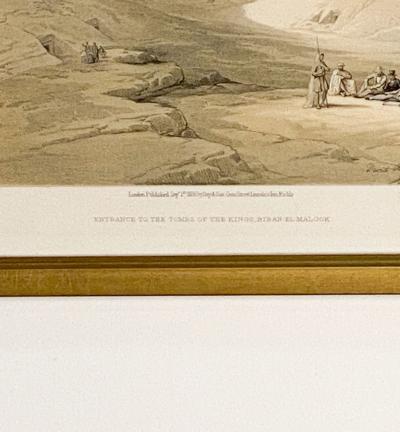 Print by Roberts Valley of the Kings 19th century