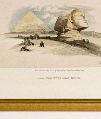 Print of Sphinx by Roberts 19th century