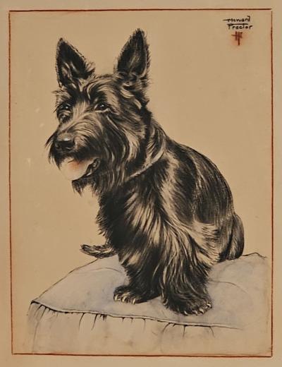 Print of a Scottie U S A 19th century