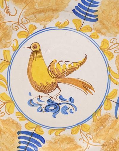 Probably Longchamp Fa ence Serving Low Bowl France circa 1870