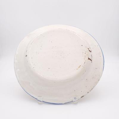 Probably Longchamp Fa ence Serving Low Bowl France circa 1870