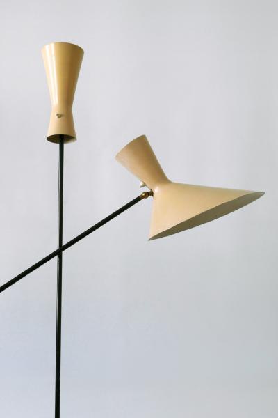 Prof Carl Moor Rare Iconic Mid Century Modern Floor Lamp by Prof Carl Moor for BAG Turgi 1950s