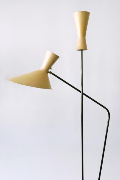 Prof Carl Moor Rare Iconic Mid Century Modern Floor Lamp by Prof Carl Moor for BAG Turgi 1950s