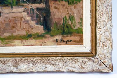 Provincial Church Oil Painting by Suzanne Payen Binet