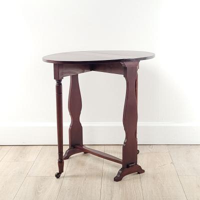 Provincial French Directoire Small Round Dropleaf Table in Cherry 19th century