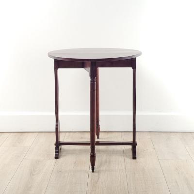 Provincial French Directoire Small Round Dropleaf Table in Cherry 19th century