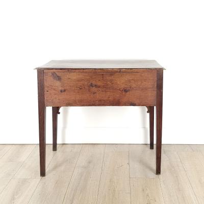 Provincial Georgian Oak and Mahogany Lowboy England circa 1800