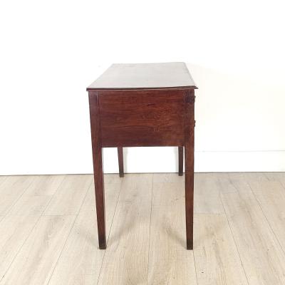 Provincial Georgian Oak and Mahogany Lowboy England circa 1800