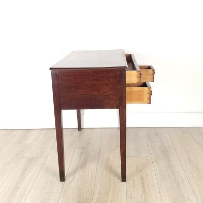 Provincial Georgian Oak and Mahogany Lowboy England circa 1800