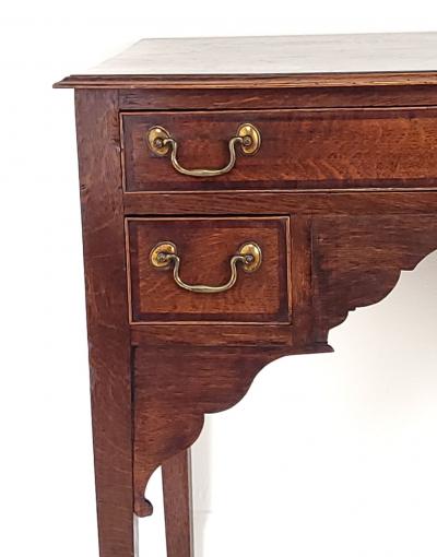 Provincial Georgian Oak and Mahogany Lowboy England circa 1800