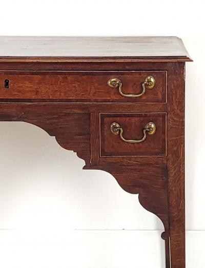 Provincial Georgian Oak and Mahogany Lowboy England circa 1800