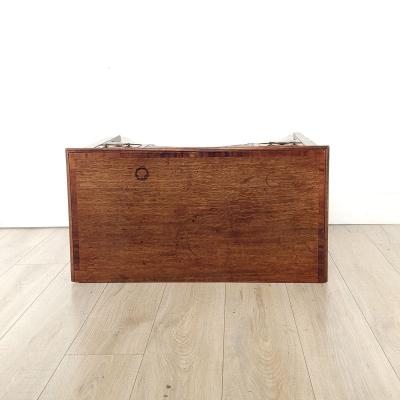 Provincial Georgian Oak and Mahogany Lowboy England circa 1800