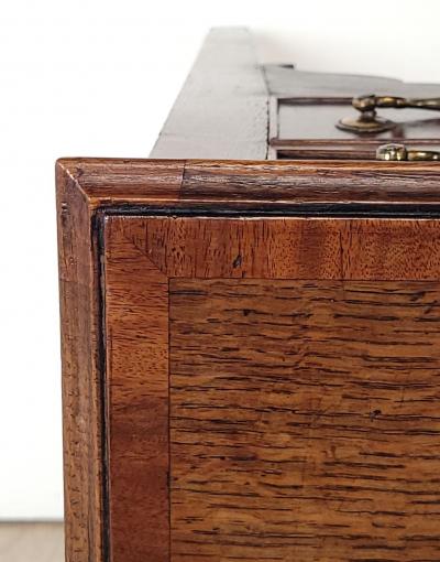Provincial Georgian Oak and Mahogany Lowboy England circa 1800