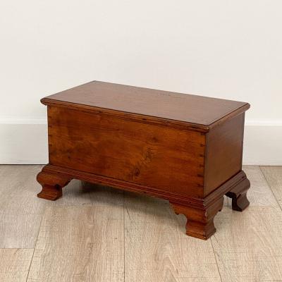 Provincial Small Chippendale Chest on Bracket Feet USA 18th or 19th century