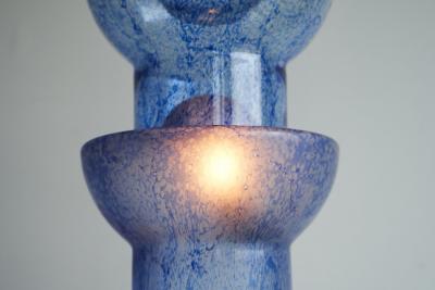 Pulegoso Murano Glass Table Lamp Sculpture Italy 1970s