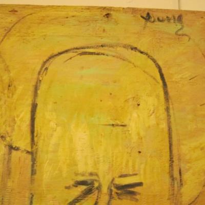 Purvis Young Large 8 x 4 Wood Panel Medium Purvis Young
