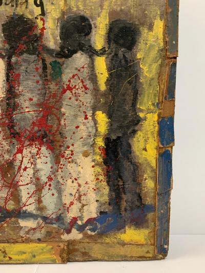 Purvis Young Original Purvis Young Extra Large Outsider Street Art