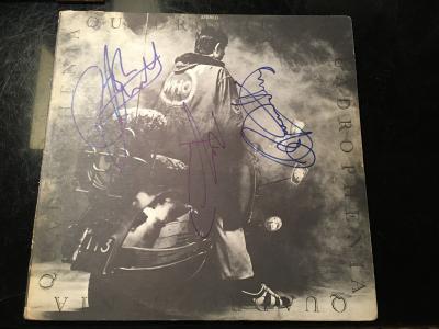 QUADROPHENIA THE WHO AUTOGRAPHED ALBUM COVER
