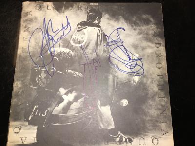 QUADROPHENIA THE WHO AUTOGRAPHED ALBUM COVER