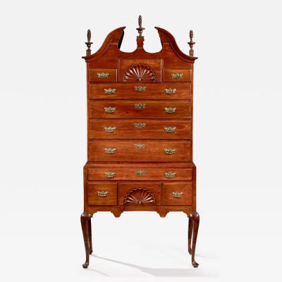 QUEEN ANNE BONNET TOP HIGHBOY