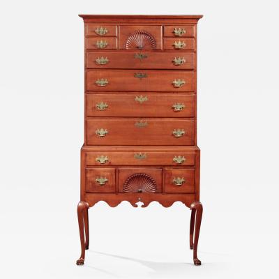 QUEEN ANNE FLAT TOP HIGHBOY