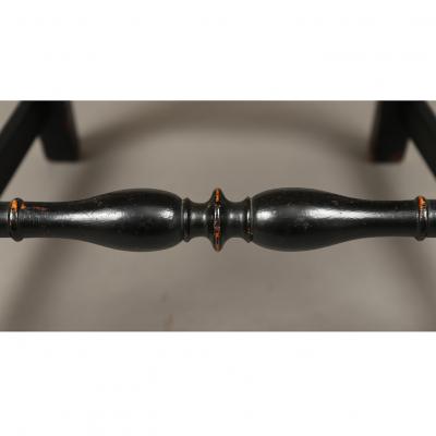 QUEEN ANNE PAINTED ARMCHAIR