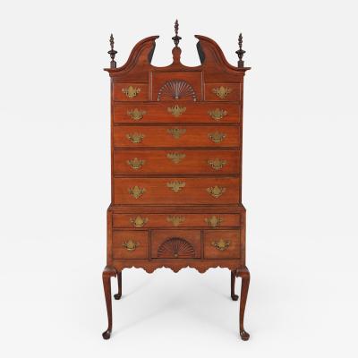 QUEEN ANNE SCROLL TOP HIGHBOY