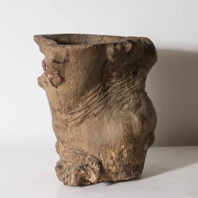 Qing Dynasty 1644 1911 Burl Scroll Pot Scholars Pot China c 1750