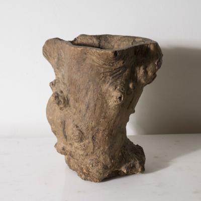 Qing Dynasty 1644 1911 Burl Scroll Pot Scholars Pot China c 1750