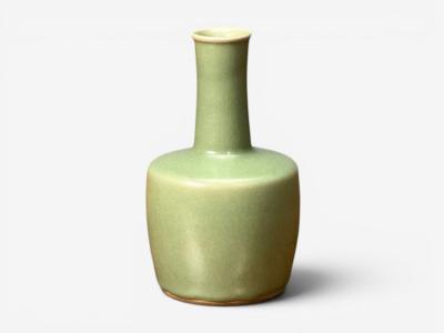 Qing Dynasty Longquan Style Celadon Glazed Vase Qing Dynasty China 19th c 