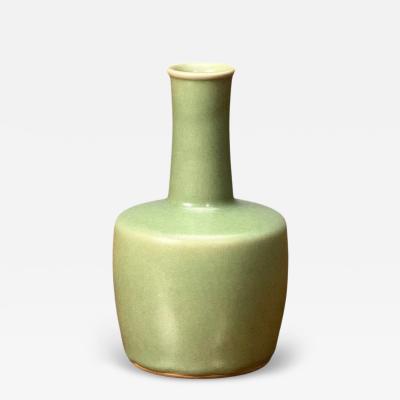 Qing Dynasty Longquan Style Celadon Glazed Vase Qing Dynasty China 19th c 
