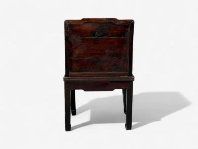 Qing Dynasty Style Hardwood Cane Marble Chinese Armchairs China 19th c