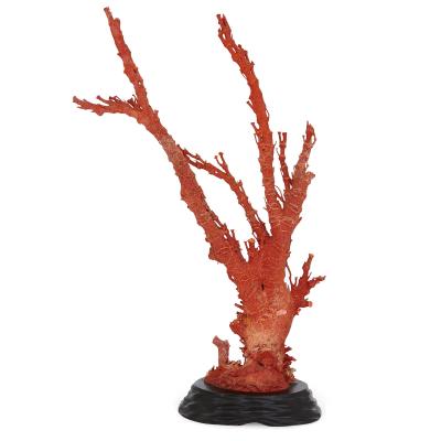 Qing dynasty antique Chinese red coral specimen