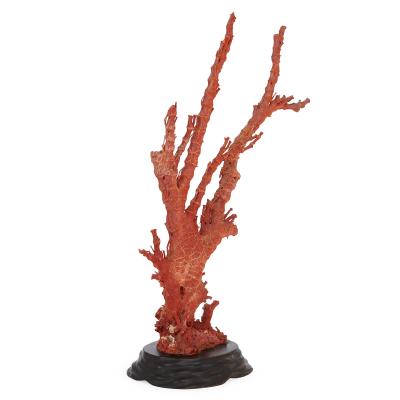 Qing dynasty antique Chinese red coral specimen
