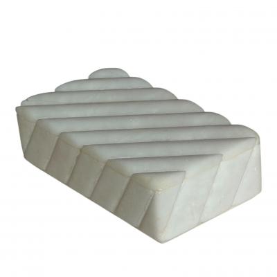 Quartz Stone Dresser Box w Lid