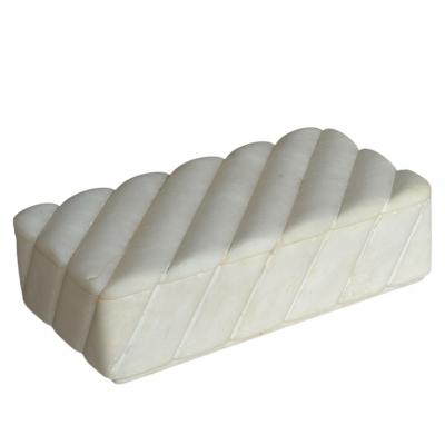 Quartz Stone Dresser Box w Lid