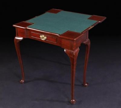 Queen Ann Mahogany Card Table