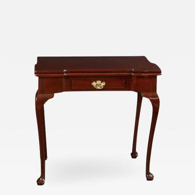 Queen Ann Mahogany Card Table