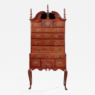 Queen Anne Bonnet Top Highboy